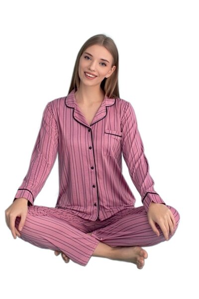 bipamuk طقم بيجامة نسائي من أورورا بيلا، قماش ناعم، مقاس كامل S/2XL