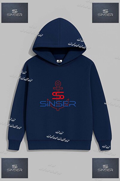 SS SİNSER Φούτερ Unisex με στάμπα "SWT DENIZ CAPASI ONUNDE "