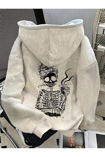 ZEMLİYA Hanorac casual cu mânecă lungă, cu imprimeu broască țestoasă și glugă...