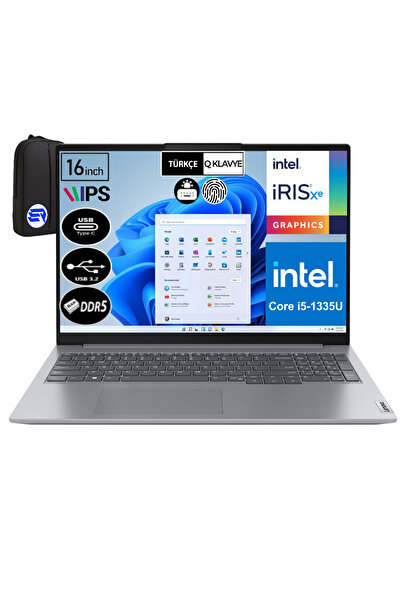 LENOVO ThinkBook 16 G6 IRL 21KH001ETREP6 i5-1335U 32GB 1TB RAM SSD Win11P 16" WUXGA + ElektroPasaj Çanta