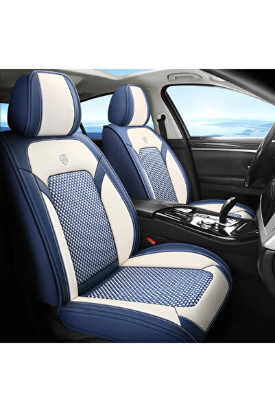 NO BRAND Set de huse pentru scaune auto, piele Nappa și material textil, scau...