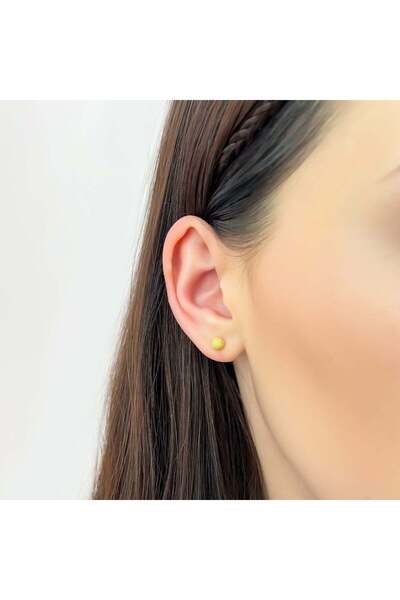 Bijuteria SORELLY Cercei din argint placați cu aur cu mărgele striate Cercei din argint placați cu aur cu mărgele striate