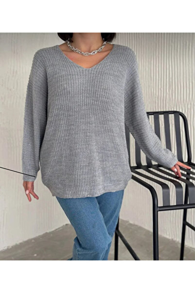 By Kuzey Aras V-Neck Thessaloniki Knit Casual Sweater