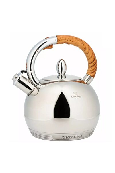Kinghoff Ceainic argintiu, fierbator traditional, inox, capacitate 3 litri,