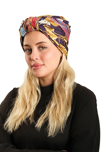 HÜRREMBONE SARAYDAN GELEN GÜZELLİK Mürdüm Pratik Hazır Geçmeli Tesettür Bone ...