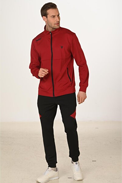 Marco Ferry Fleece-Lined Dalgıç Men's Tracksuit Set Red 5255-K