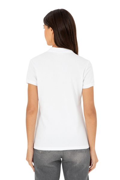 U.S. Polo Assn. Γυναικείο μπλουζάκι με λευκό γιακά πόλο