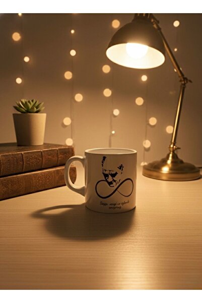 Tatlı Sebep Ataturk Designed Mug Cup Porcelain Double Sided Printed