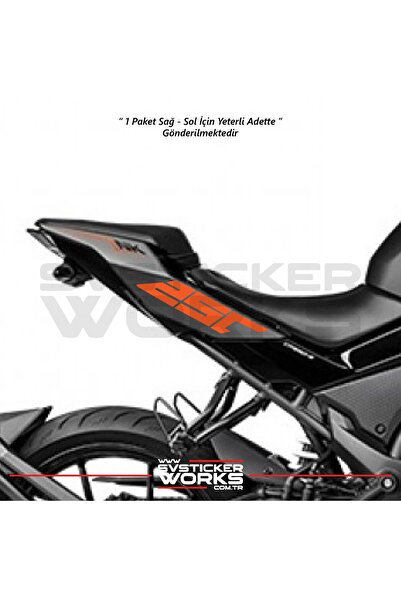 ARONA CFMOTO 250NK Sticker Arka Kuyruk Üzeri Sağ Sol 250 Yazısı