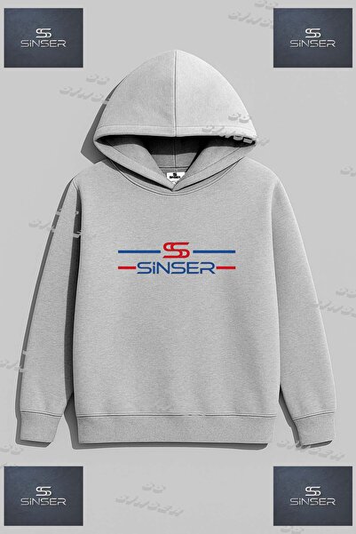SS SİNSER سويت شيرت للجنسين من SWEAT موديل مطبوع بخط قصير وطويل