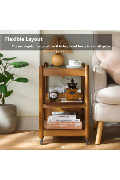 HXDream Coffee Table,Side Table,Living Room Tables,End Table with universal wheels