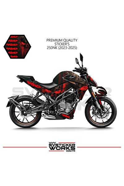 ARONA CFMOTO 250NK Sticker Kaplama Punisher Motor Kaplama Modeli Hazır Kit 20...
