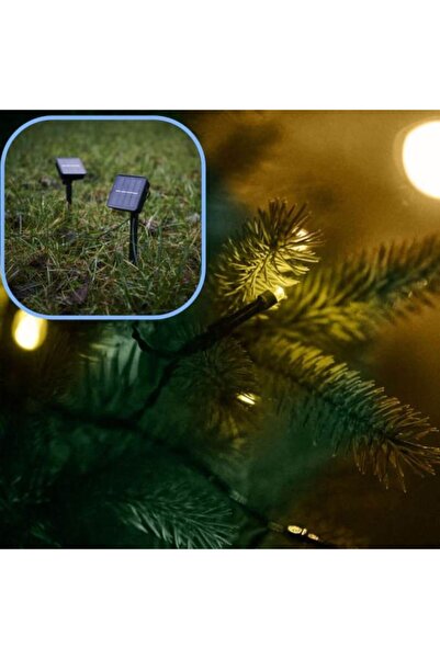 Glow Goods Decorative Christmas Solar Light String, 200 LEDs, 20 m, IP65, 8 Modes, Warm White