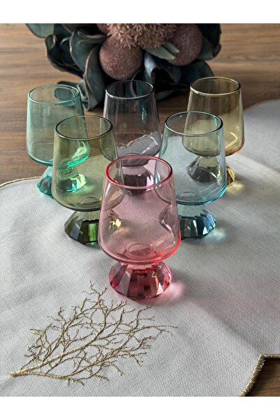 Meri Ev Gereçleri Mix Color Coffee so It's a Water Glass 130 ml