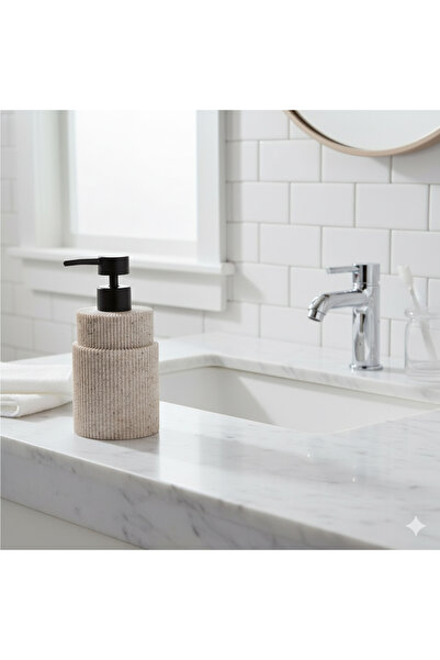 Home Δοχείο υγρού σαπουνιού Maren Polyresin – Μοντέρνο αξεσουάρ μπάνιου 300 ml