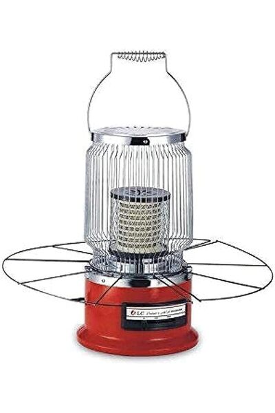 DLC Electric Heater 2000W with Drying Hanger | Silver/Red