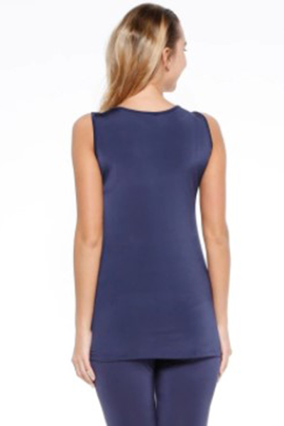 Haliç Mayo Jarse Zero Sleeve Single Top 01 Navy Blue