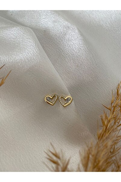 XUPING JEWELRY Kalp Xupıng Çelik Küpe