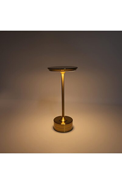 Generic Cordless Table Lamp, 3 Brightness Levels, Rechargeable 2000mAh (Gold)