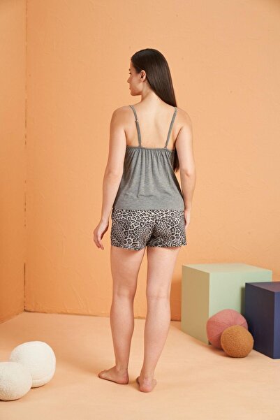 PJS Women's Viscose Shorts Set - with Straps