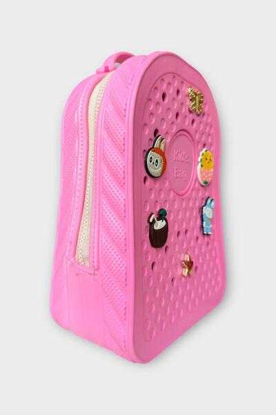 Liger Rucsac pentru grădiniță din silicon moale perforat Eva pentru copii, ROZ