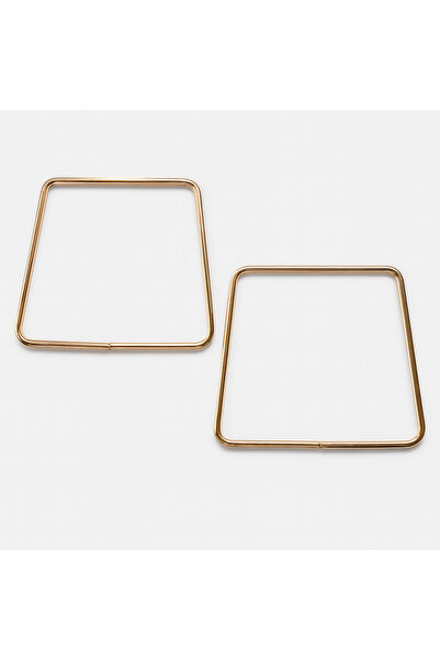 Prestij Boncuk Dörtgen Model Altın Sarısı Metal Çanta Sapı Şık ve Dayanıklı Tasarım