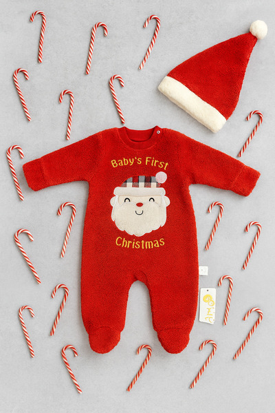 Arı Bebe Yılbaşı/Noel konseptli Polar Welsoft Tulum