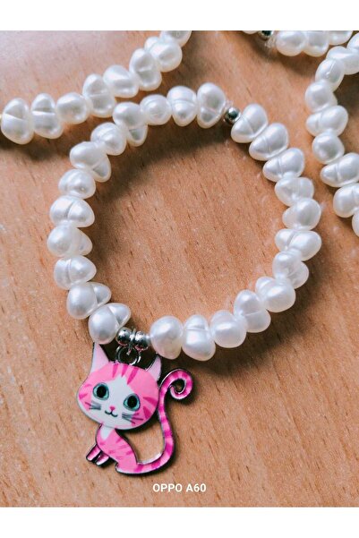 Nas Aksesuar Baby Girl Children Special Occasions Gift Cat Pearl Bracelet 1Pcs