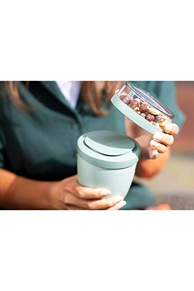 Mepal Oval Lunchpot - Yogurt & Muesli Cups, Separate Compartments, Freezer/Microwave/Dishwasher Safe
