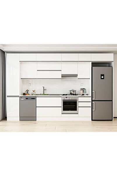 Alvinka 370X240 Cm High Gloss Mutfak Dolabı Mbb-E80B45S45-1 High Gloss | Beya...