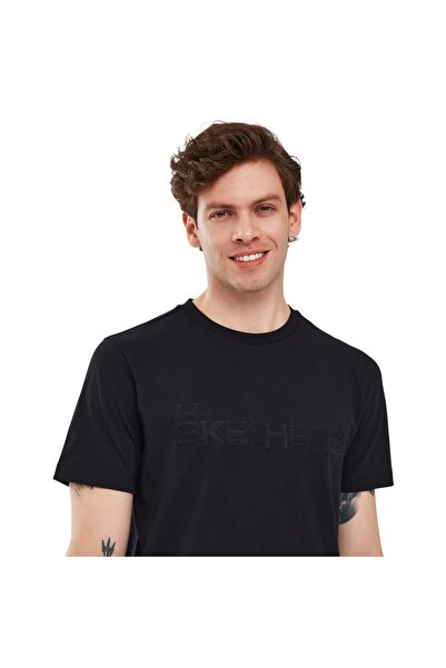 SKECHERS Γραφικό μπλουζάκι M Ανδρικό μπλουζάκι με κοντό μανίκι μαύρο S241065-001