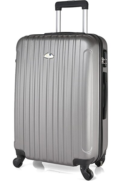 New Travel 3-Piece 360° Spinner ABS Hard Shell Luggage Set (20/24/28 inches) - Gray