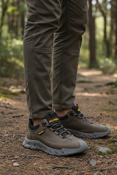 Bulldozer Γκρι Nubuck Γνήσιο Δερμάτινο Ανδρικά Παπούτσια Casual 240003 M