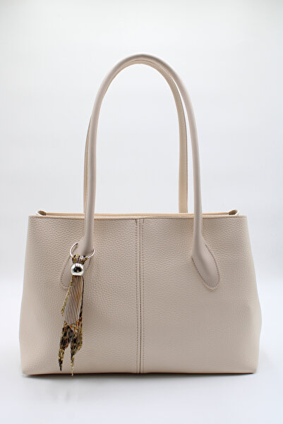 LASSO Geantă de mână, de braț și de umăr pentru femei, crem, cu detalii, de d...