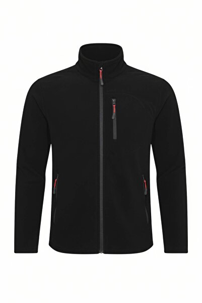 Kozik Men's Fleece Windproof Standard Full Zip 3-Pocket Men's Fleece Cardigan