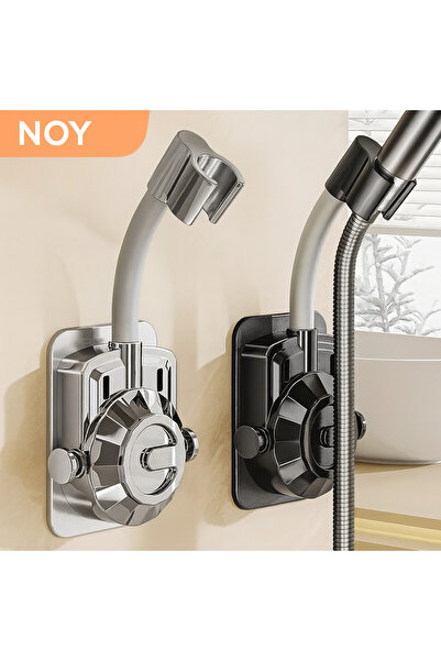 NOY Duş Başlığı Tutucu Vakumlu Su Geçirmez Güçlü Yapışkanlı Ayarlanabilir Duş Askısı