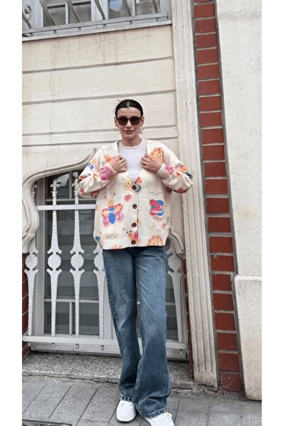 Hatun Atila Hatunatila Patterned Knitwear Cardigan - 5034-