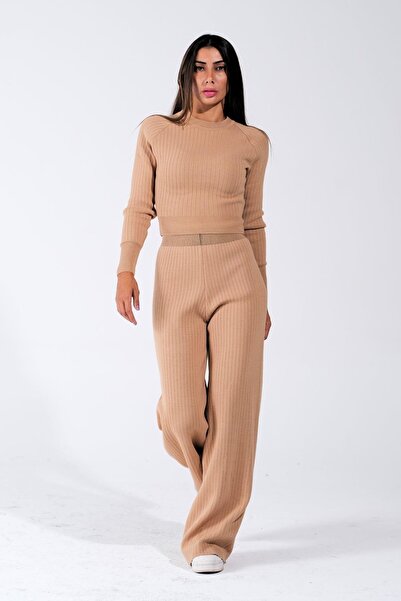 Welike Women's knit set Anisia beige