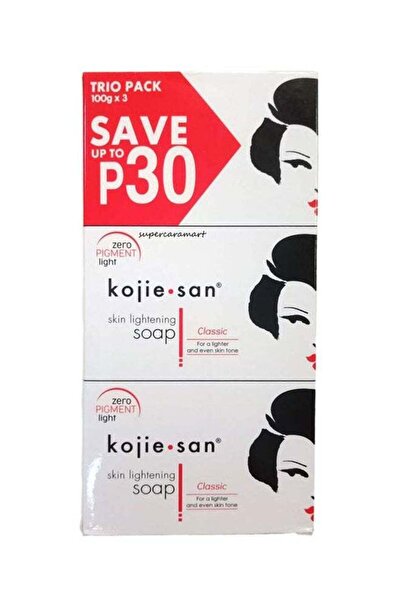 BEVI BEATUY ELEMENTS Pack Of 3 Kojie San Skin Lightening Soap 3 x 100grams