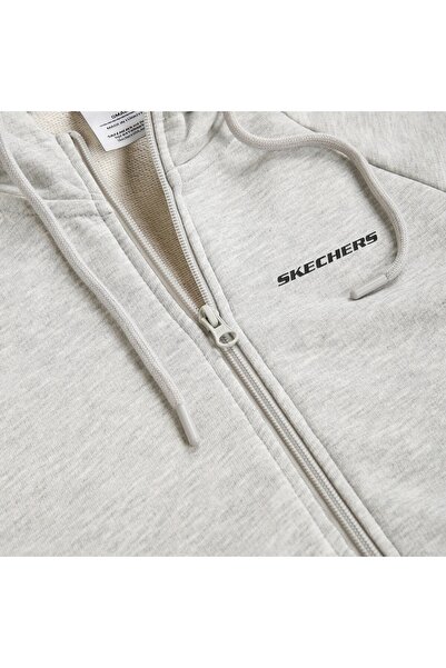 SKECHERS Men's Gray Zippered Tracksuit Top