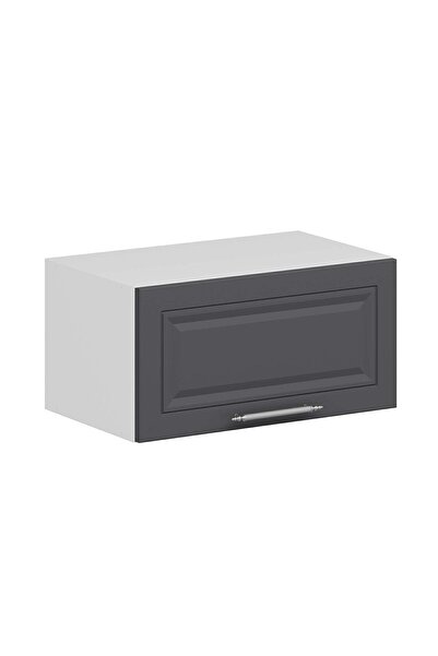 Alvinka Mutfak Modül Mbr_C Üst 1Yk 60-H30Cm Dav Dolap Beyaz Antrasit Mdf