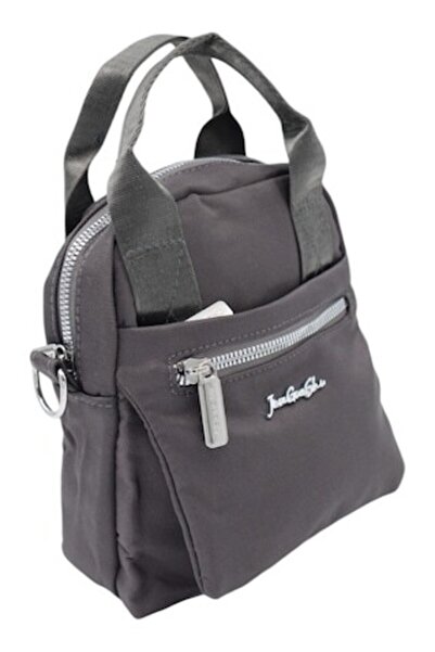 OEM Women's shoulder bag R1311 - adjustable strap and handle, grey