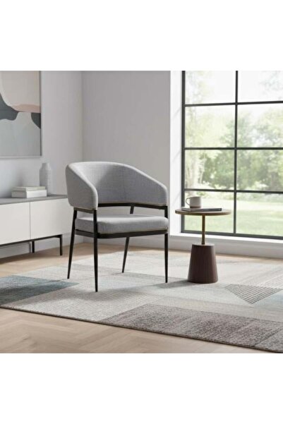 Family Ship Single Fabric Chair - Light Gray