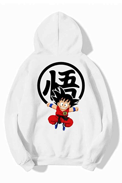Cool mans Hanorac unisex cu glugă cu imprimeu Goku - Hanorac supradimensionat