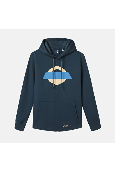 SKILLANO Regular fit cotton blouse with a hood and a cord. Open front pocket. 60% cotton, 40% polyester. Lifestyle design 20011C.