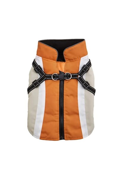 FONIX PawShield Reflecto Rain Reflective Pet Raincoat - Waterproof, Orange