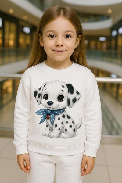 playwear Σετ φούτερ και φόρμα με σχέδιο φιόγκου και σχέδιο σκύλου, για ΗΛΙΚΙΑ...