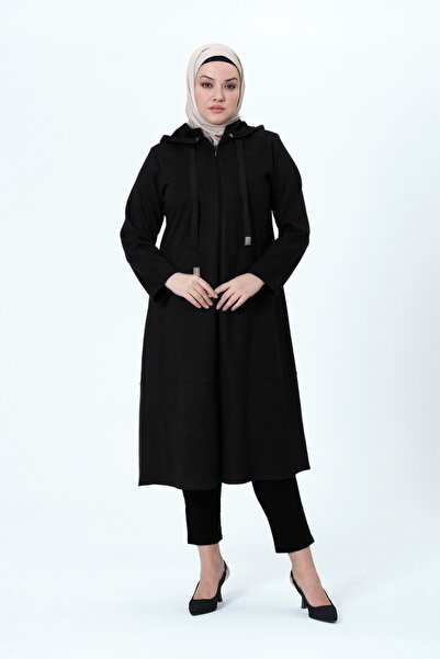 GLR&GYM BİLGENAZ KADIN BÜYÜK BEDEN SÜET KUMAŞ ARA BOY MEVSİMLİK KAP