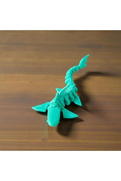 Van Northrop Sevimli Mavı Balık İskeletı 3D Baskı Oynar Eklemli Hareketli Aks...