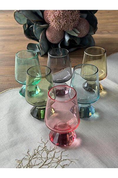 Meri Ev Gereçleri Mix Color Coffee so It's a Water Glass 130 ml